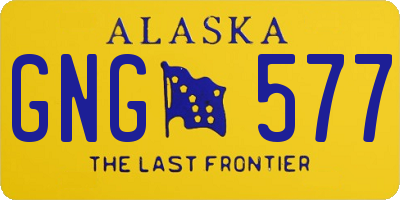 AK license plate GNG577