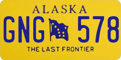 AK license plate GNG578