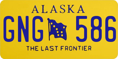 AK license plate GNG586