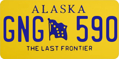 AK license plate GNG590