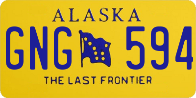AK license plate GNG594