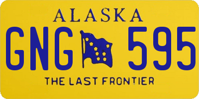 AK license plate GNG595
