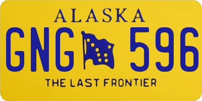 AK license plate GNG596