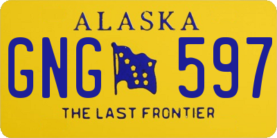 AK license plate GNG597