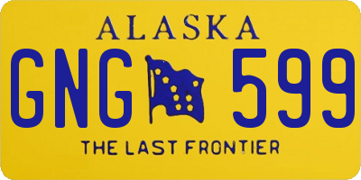 AK license plate GNG599