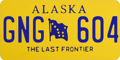 AK license plate GNG604