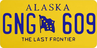 AK license plate GNG609