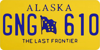 AK license plate GNG610