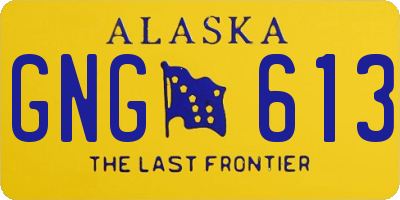 AK license plate GNG613