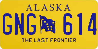 AK license plate GNG614