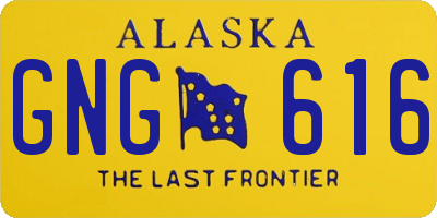 AK license plate GNG616