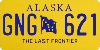 AK license plate GNG621