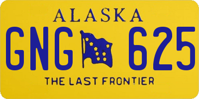 AK license plate GNG625