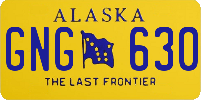 AK license plate GNG630