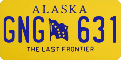 AK license plate GNG631