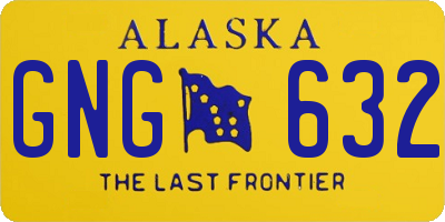 AK license plate GNG632