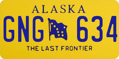 AK license plate GNG634