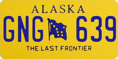 AK license plate GNG639