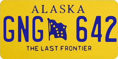 AK license plate GNG642