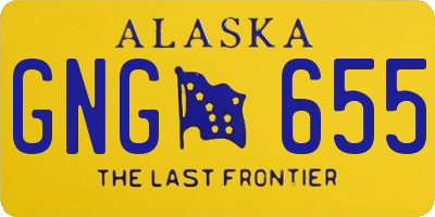 AK license plate GNG655