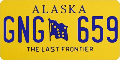 AK license plate GNG659