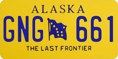 AK license plate GNG661