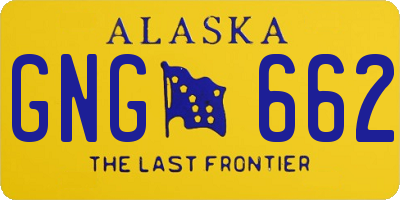 AK license plate GNG662