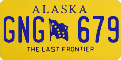 AK license plate GNG679