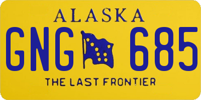 AK license plate GNG685