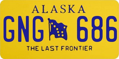 AK license plate GNG686