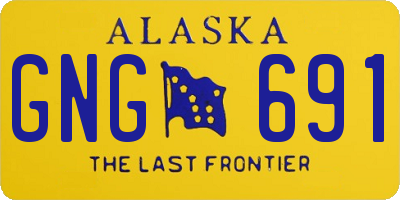 AK license plate GNG691