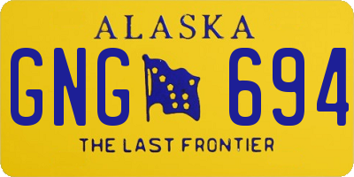 AK license plate GNG694