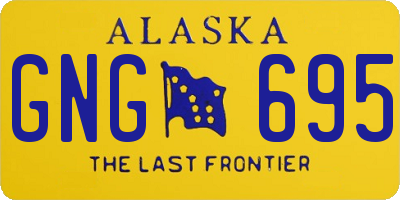 AK license plate GNG695