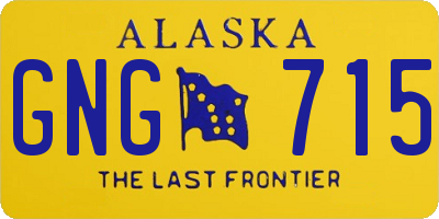 AK license plate GNG715