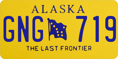 AK license plate GNG719