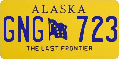 AK license plate GNG723
