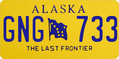 AK license plate GNG733