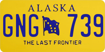 AK license plate GNG739