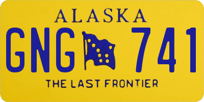 AK license plate GNG741