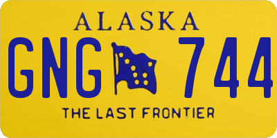 AK license plate GNG744