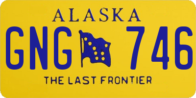 AK license plate GNG746