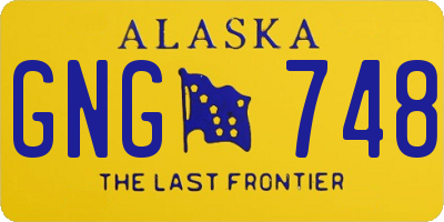 AK license plate GNG748