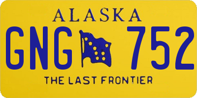 AK license plate GNG752