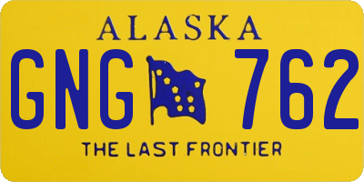 AK license plate GNG762