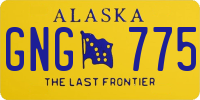 AK license plate GNG775