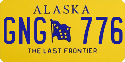 AK license plate GNG776