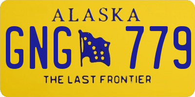 AK license plate GNG779