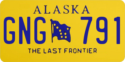 AK license plate GNG791