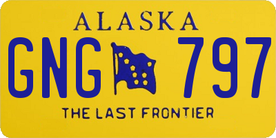 AK license plate GNG797