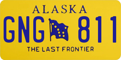 AK license plate GNG811